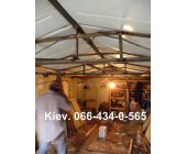 Ремонт и восстановление крыши сборного гаража.
